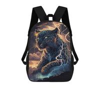 sinyumoney Thundering Leopard Majesty Backpack for School 3D Printed Boys Girls School BagChildren Bookbag Travel Rucksack 17inch