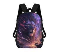 sinyumoney Thundering Lion Stormscape Children’s Backpack Girls Boys, 17 Inch Rucksack Bag, Daypack, Primary School, Perfect for Back to Kids