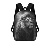 sinyumoney Thundering Majesty Lion's Roar School Bags Large Lightweight Casual Backpack for Camping Outdoor Adventures And Daily Travel 17inch