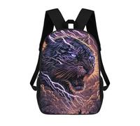 sinyumoney Thundering Tiger Power School Backpack Secondary Causal Travel High School Bags for Camping Outdoor Adventures And Daily Travel 17inch