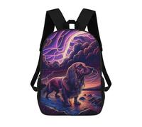 sinyumoney Thunderstorm Dog Majesty Backpack School Bag Large School Backpack for Boys - Perfect for Travel, Work And Daily Use 17inch