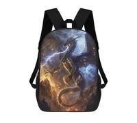 sinyumoney Thunderstorm Dragon Backpacks Children's Backpacks School Bag 3D Printed Children's School Backpack Fashion Travel Backpacks for Kids Elementary Middle School 17inch