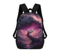 sinyumoney Thunderstorm Tree Landscape -1 Backpack School Bag School Secondary High School College Backpack Travel for Girls Boys Teenage 17inch