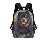 sinyumoney Tibetan Mastiff Painting Artwork School Backpack Large School Backpack for Boys for Campus Outdoor Travel Sports 17inch