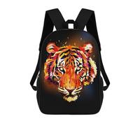 sinyumoney Tiger Abstract Backpack School Bag Lightweight Schoolbag Dayback Bookbag College for Girl, Teen Girls 17inch