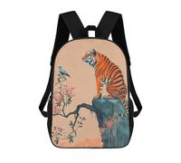 sinyumoney Tiger And Bird on Cliff School Backpack Water Resistant Travel Backpack Computer Bag for Girls Boys Teenage 17inch