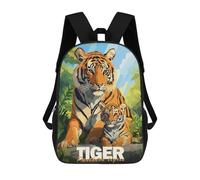 sinyumoney Tiger And Cub Children’s Backpack Girls Boys, Rucksack Bag, Daypack, Primary School, Perfect for Back to Kids School Or PE, Gifts And Travel 17inch