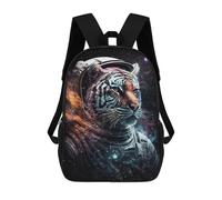 sinyumoney Tiger Astronaut in Space Suit Backpack School Bag Travel College Rucksack Backpacks for Girl, Teen Girls 17inch