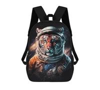 sinyumoney Tiger Astronaut Space Suit Backpack School Computer Rucksack for School/Work/Travel- Perfect for Travel, Work And Daily Use 17inch