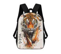 sinyumoney Tiger Chinese Backpack School Bag Rucksack Casual Daypacks School Work Travel Bag for Men, Women & Teenage Boys 17inch