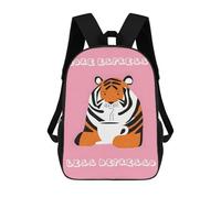 sinyumoney Tiger Coffee - More Espresso Less Depresso School Bags Water Resistant Travel Backpack Computer Bag - Perfect for Travel, Work And Daily Use 17inch