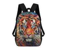 sinyumoney Tiger Colorful School Backpack Water Resistant Travel Backpack Computer Bag for School/Work/Travel 17inch