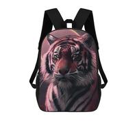sinyumoney Tiger Face Anime Animal Backpack School Bag High Secondary School Bags Casual Backpack for Campus Outdoor Travel Sports 17inch