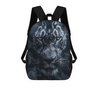 sinyumoney Tiger Face Artwork Backpack Kids School Bag Boys Cartoon 3D Print Students Schoolbag Laptop Daypack for Boys Girls 17inch