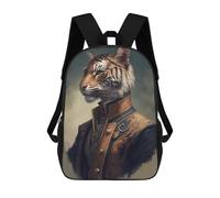 sinyumoney Tiger Fantastical Backpack School Work Laptop Backpack Rucksack Bag for Men, Women & Teenage Boys 17inch