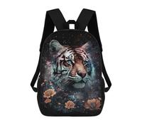 sinyumoney Tiger Fantasy Art Print Backpack School Lightweight Airport College Students Back Pack for School/Work/Travel 17inch