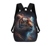 sinyumoney Tiger Galaxy Art Print-5 School Bags Large Water Resistant Laptop Backpack - Perfect for Travel, Work And Daily Use 17inch