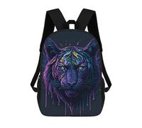 sinyumoney Tiger Head School Backpack Water Resistant Travel Backpack Computer Bag for School/Work/Travel 17inch