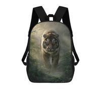 sinyumoney Tiger in Amazon Rainforest-1 Backpack School Daypacks Business Backpack Water Resistant Bookbag for Camping Outdoor Adventures And Daily Travel 17inch