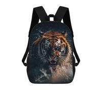 sinyumoney Tiger in Water School Backpack Large Lightweight Casual Backpack for Girls Boys Teenage 17inch