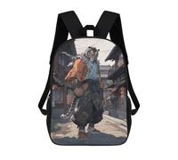 sinyumoney Tiger Karate Fighter School Bags Water Resistant Travel Backpack Computer Bag for Campus Outdoor Travel Sports 17inch