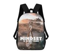 sinyumoney Tiger Mindset School Backpack Work Laptop Backpack Rucksack Bag for Teenage Girls Boys Women Men 17inch