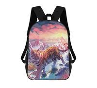 sinyumoney Tiger Mountain Backpack School Bag Water Resistant School Bag Business Backpack for Girls Boys Teenage 17inch