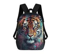 sinyumoney Tiger Painting Children’s Backpack Girls Boys, Rucksack Bag, Daypack, Primary School, Perfect for Back to Kids School Or PE, Gifts And Travel 17inch