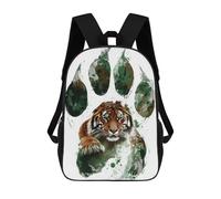 sinyumoney Tiger Paw Print Art Rucksack Large Lightweight Casual Backpack for Campus Outdoor Travel Sports 17inch