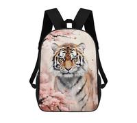sinyumoney Tiger Poster, Picture, Metal Print, Paint by Michael I. Organ Backpack, Children's Backpack, Student School Bag Bookbag Rucksack, 3D Printed School Bag for Boys Girls 17inch