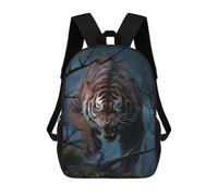 sinyumoney Tiger Roaring in Forest Backpack School Bag Rucksack Casual Daypacks School Work Travel Bag for Teenage Girls Boys Women Men 17inch