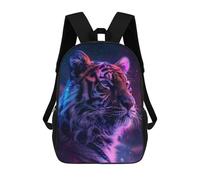 sinyumoney Tiger Space Animal School Bags Water Resistant Travel Backpack Computer Bag for School/Work/Travel 17inch
