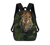 sinyumoney Tiger Walking in Grass School Backpack Large Water Resistant Laptop Backpack for Teenage Girls Boys Women Men 17inch