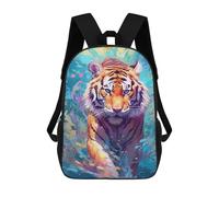 sinyumoney Tiger Water School Bags Water Resistant Travel Backpack Computer Bag for School/Work/Travel 17inch