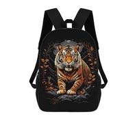 sinyumoney Tiger Wild Life Pop Art School Bag 3D Printed Children's School Backpack Casual Fashion Travel Backpacks for Kids School Students 17inch