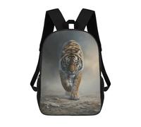sinyumoney Tiger Wildlife Painting Artwork Kids Backpack,School Backpack Kids School Bag 3D Printed Cartoon Large Capacity Backpack for Kids Boys And Girls 17inch