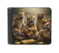 sinyumoney Tigers in The Stadium 3D Print Clutch Purse ID Window Coin RFID Blocking Banknote Compartments Slim Elegant Wallets Youth Guys 11.7cm*9.5cm
