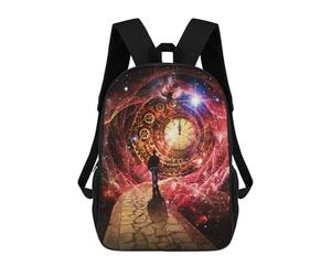 sinyumoney Time Portal Journey Backpack School Backpack Kids School Bag Large Capacity Kids Backpack for School Rucksack 3D Book Bag Gifts for Kids 17inch