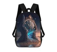 sinyumoney Timeless Portal to Another World Backpacks, Kids Backpack Student School Bag 3D Printed Travel Backpacks Fashion Accessory Backpack Children Waterproof School Bags 17inch