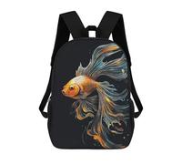sinyumoney Tiny Fish Children's Backpacks Kids Fun School Bag Boys Backpack Travel Bag Student Schoolbag Book Stationery Bag Chool Bags 17inch