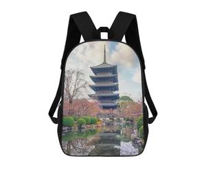 sinyumoney To Ji Temple School Backpack Lightweight Casual Daypack School Backpacks for Boys/Girls/Teenagers 17inch
