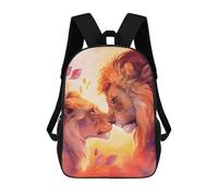 sinyumoney Together Forever Lion Love Ronaldo Backpack, Children's Backpack, Student School Bag, Book Bag, 3D Printed School Bag For Boys And Girls, 17inch