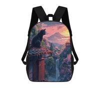 sinyumoney Tokyo at Sunset Rucksack Lightweight Casual Daypack School Backpacks for Campus Outdoor Travel Sports 17inch