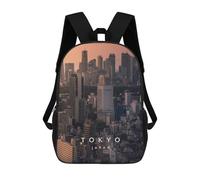 sinyumoney Tokyo Japan Backpacks Kids Student Schoolbag 3D Printed Backpacks Elementary And Middle School Students Backpacks for Boys Girls 17inch