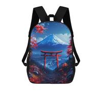 sinyumoney Torii Gate Fuji Mount Backpack School Bag Backpack For Girls Boys Backpacks Large Capacity Kids Backpack Lightweight School Bags For Kids Students 17inch