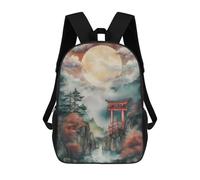sinyumoney Torii Gate in Japan Backpacks Children's Backpacks School Bag 3D Printed Children's School Backpack Fashion Travel Backpacks for Kids Elementary Middle School 17inch