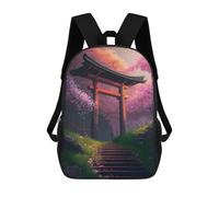sinyumoney Torii Gate In The Forest Casual Daypack Backpacks School Bag for Girls Boys High College Teens Knapsack Men Women Travel Laptop Rucksack College Bookbag 17inch