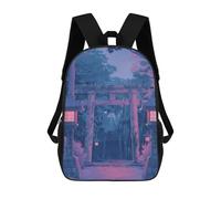 sinyumoney Torii Gate Japan Painting School Backpack Work Laptop Backpack Rucksack Bag for Camping Outdoor Adventures And Daily Travel 17inch