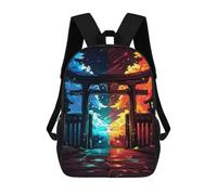 sinyumoney Torii Gate of Balance Backpack School Bag Secondary Causal Travel High School Bags for School/Work/Travel 17inch