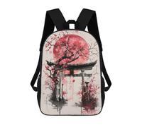 sinyumoney Torii Gate Sakura Rucksack Lightweight Airport College Students Back Pack for Girls Boys Teenage 17inch